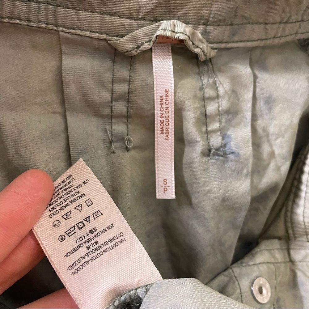 Free People Light Green‎ with Blue Tie Dye Parachute Jacket - Picture 12 of 12